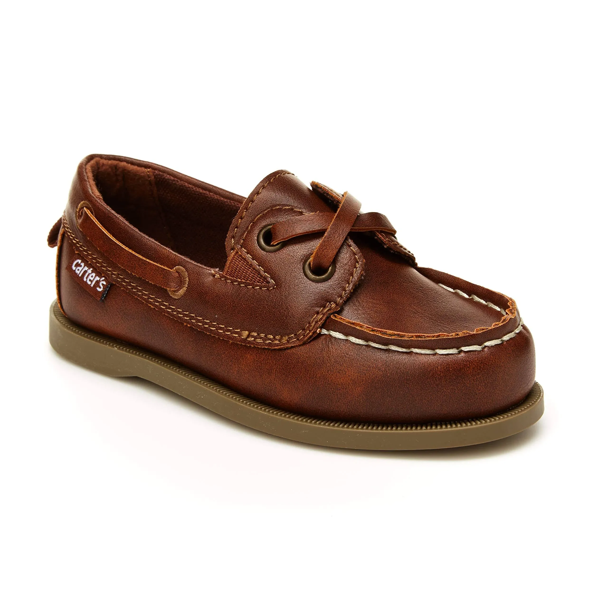 Carter’s Brown Caramel Loafers Boys Dress Boat Shoes size 11M