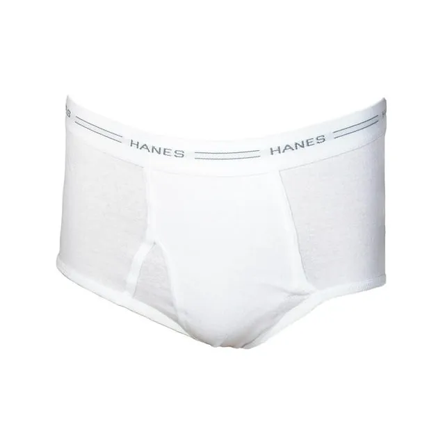 Men's Cotton White Briefs with Comfort Flex Waistband (Pack of 6)