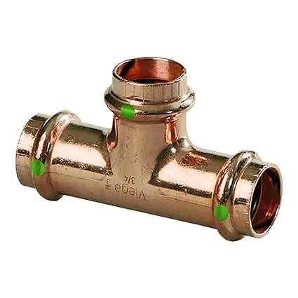 Viega 77387 ProPress 3/4" Copper Tee - Triple Press Connection