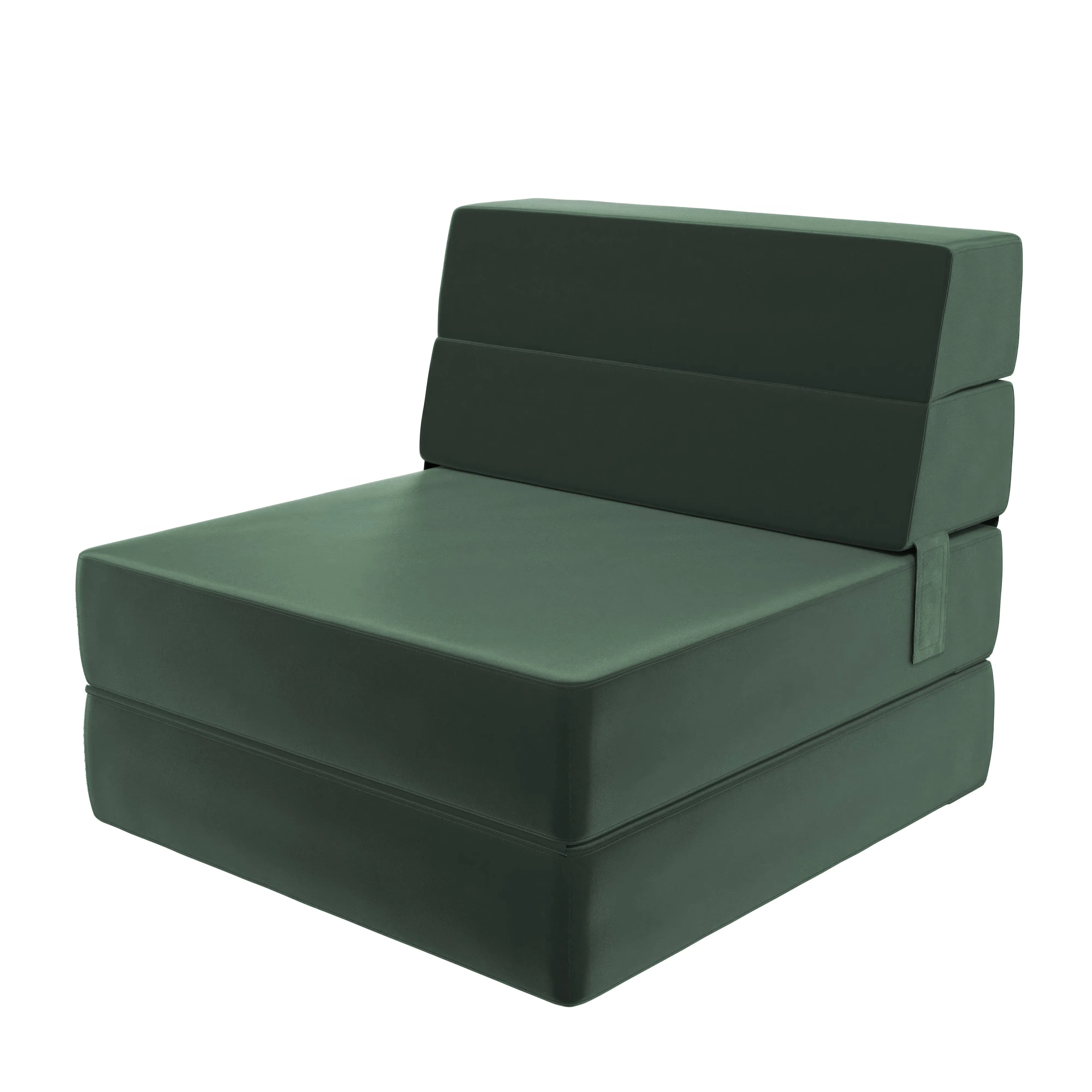 Novogratz The Flower Modular Microfiber Chair and Lounger Bed