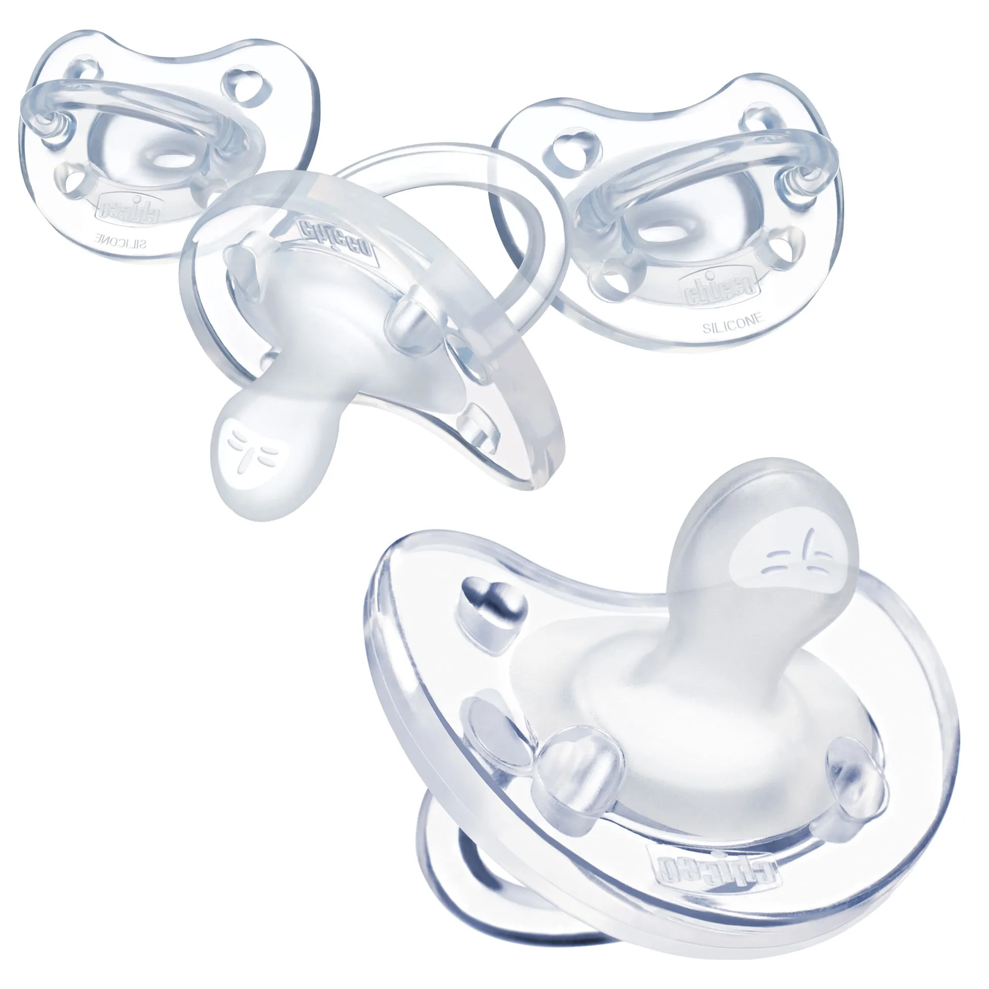 Chicco PhysioForma 100% Soft Silicone One Piece Pacifier for Babies Aged 0-6 M