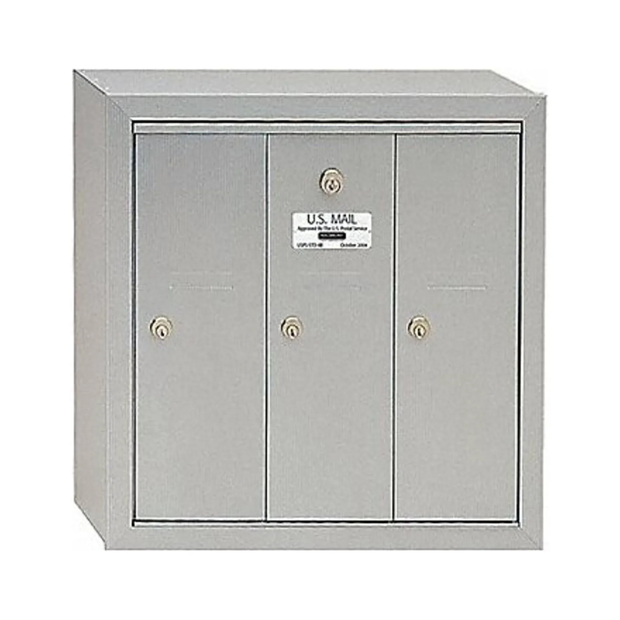 Salsbury Industries 3503ZSU Vertical Mailbox - 3 Doors - Bronze - Surface Mounted - USPS Access