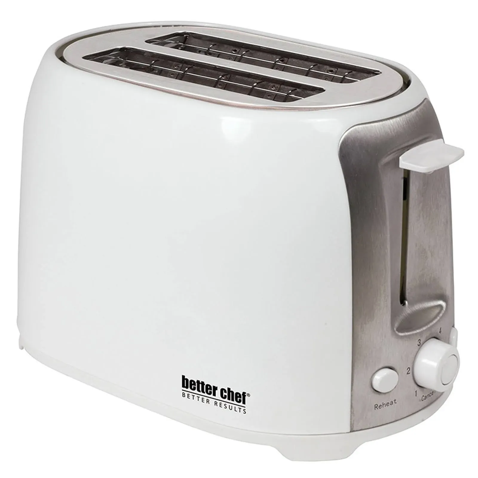 Better Chef - 2-Slice Extra-Wide-Slot Toaster - White