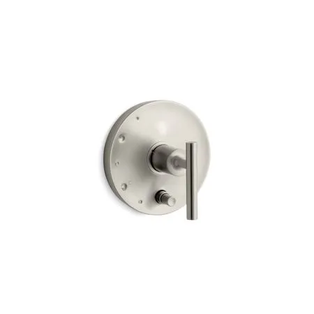 Kohler K-T14501-4-BL Matte Black Purist Rite-Temp Pressure-Balancing Valve Trim with Lever Handles