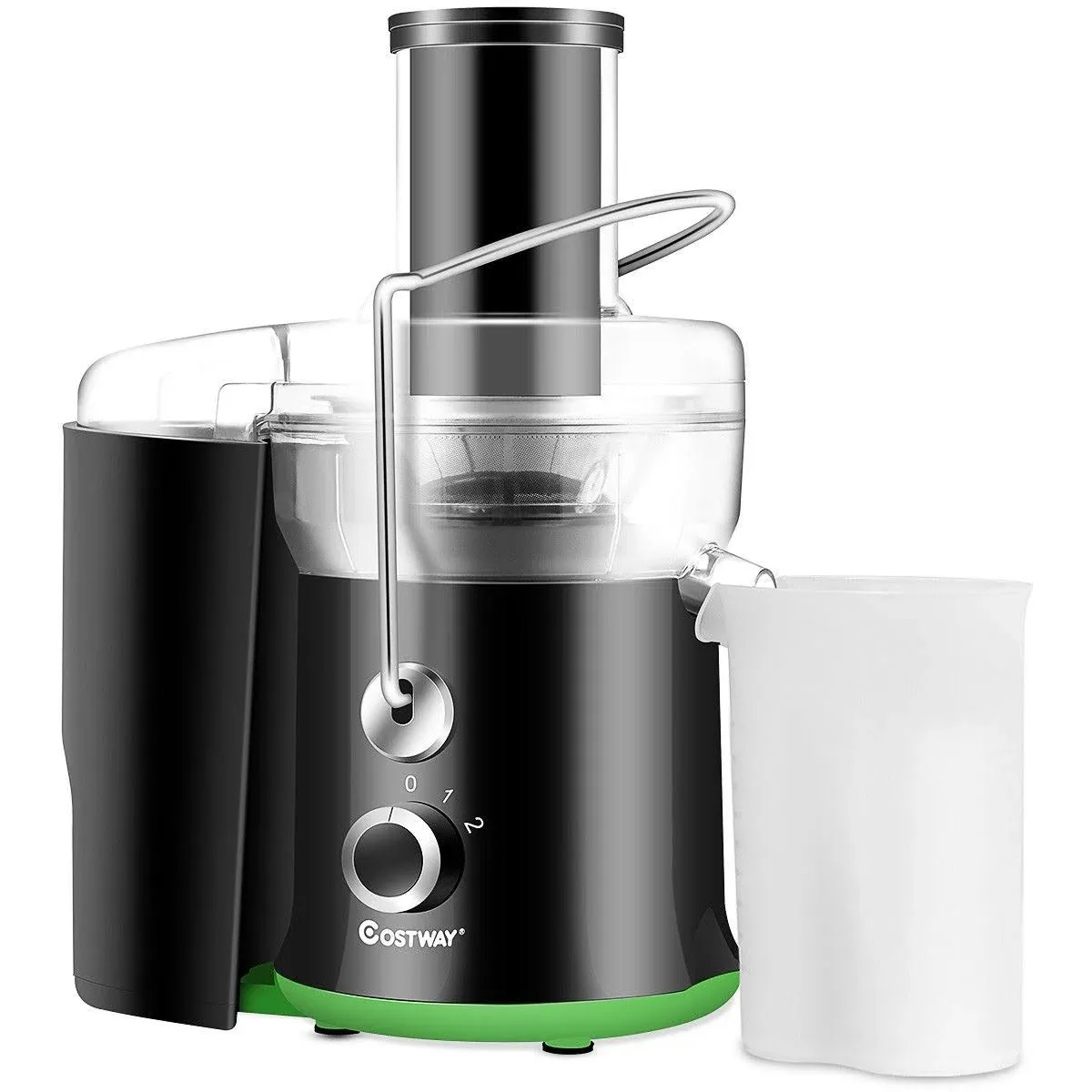 COSTWAY Juicer Machine, Centrifugal Juicer with 3-Inch Wide Mouth, BPA-Free Stainless Steel Juice Maker with 2-Speed Control, Masticating Juice Extractor for Fruit Vegetable