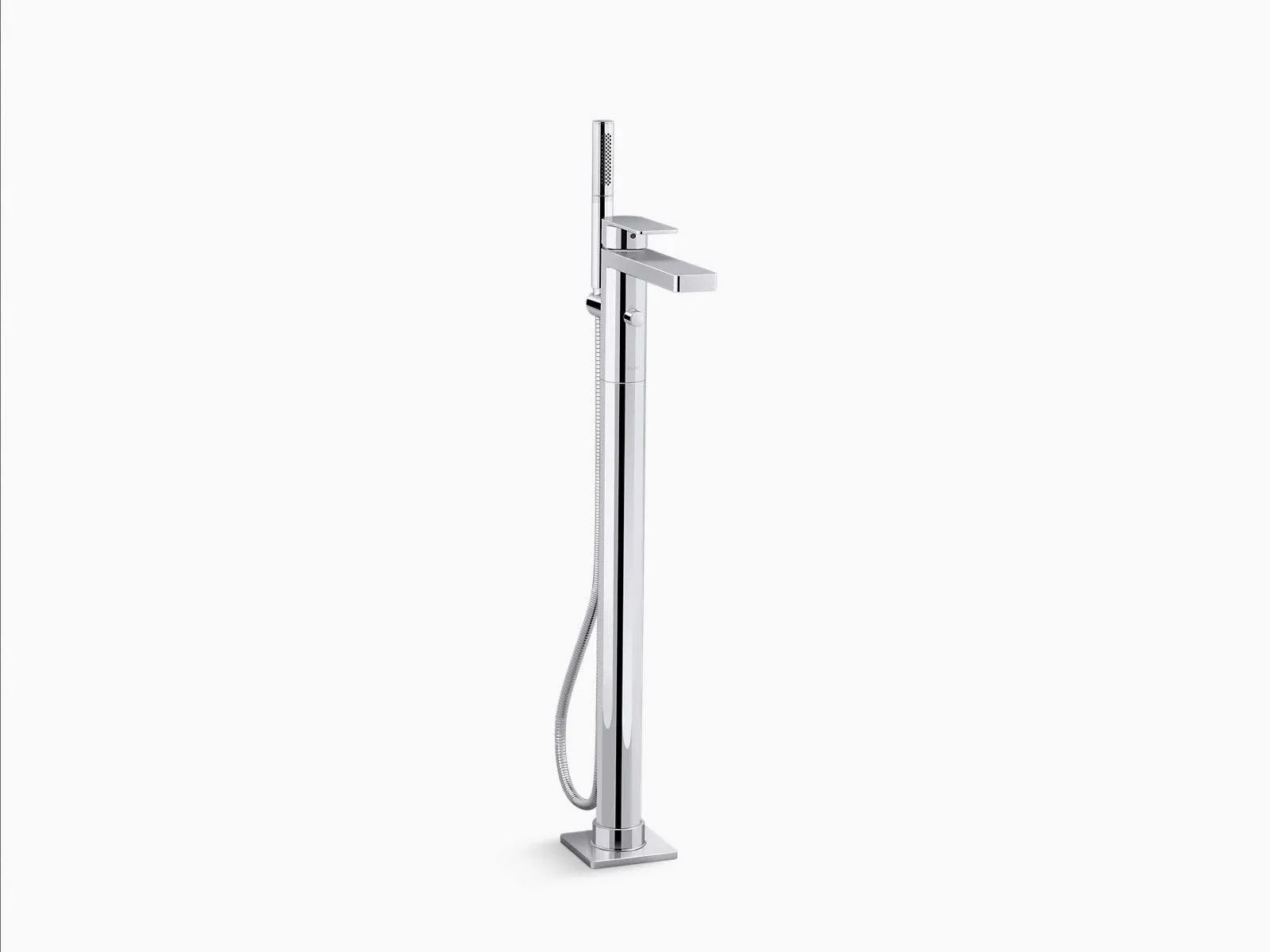 Kohler K-T23492-4-CP Polished Chrome Parallel Floor-Mount Bath Filler Trim