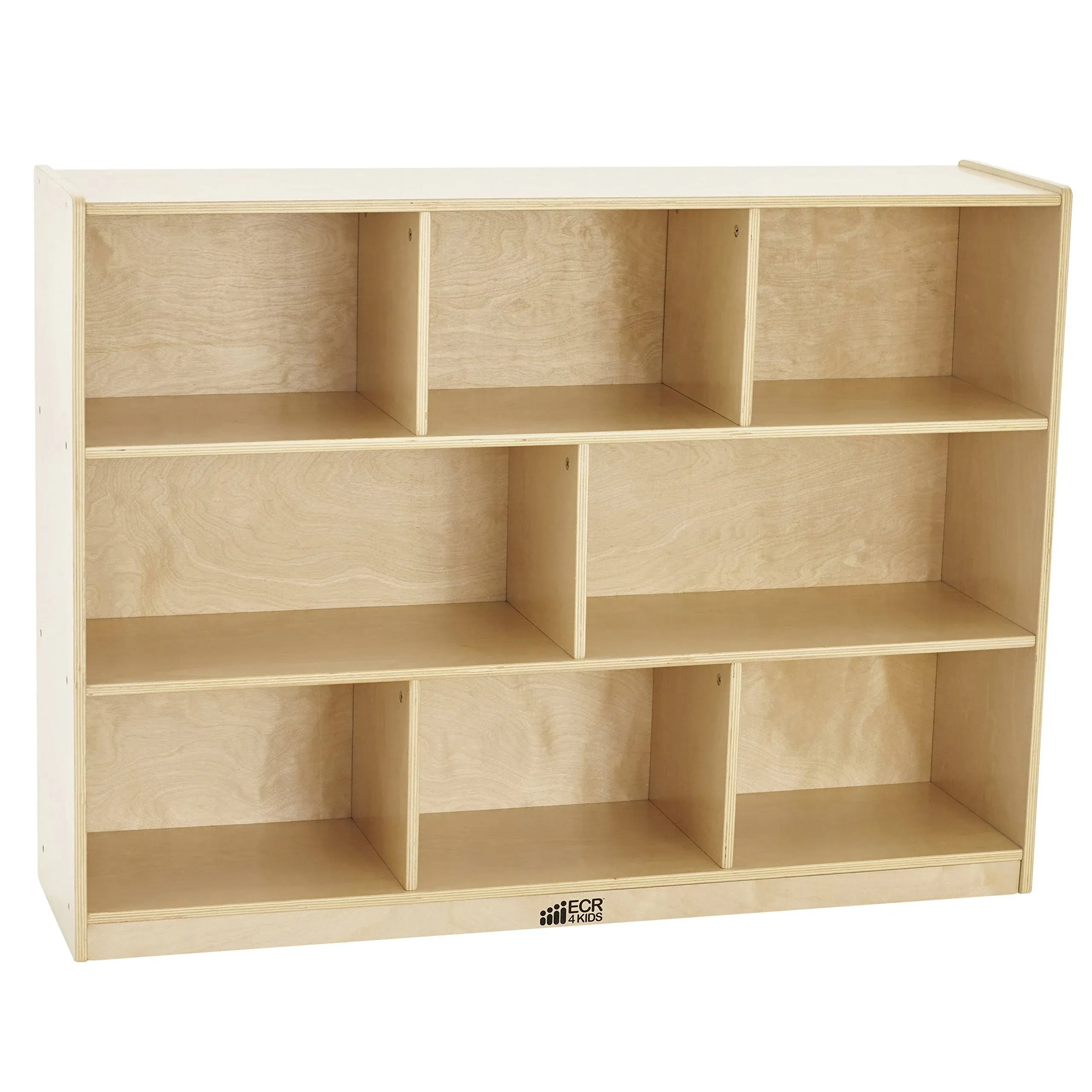 ECR4Kids 8-Compartment Birch Storage Cabinet