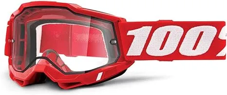 100% Accuri 2 Enduro Goggles - Clear Lens Red