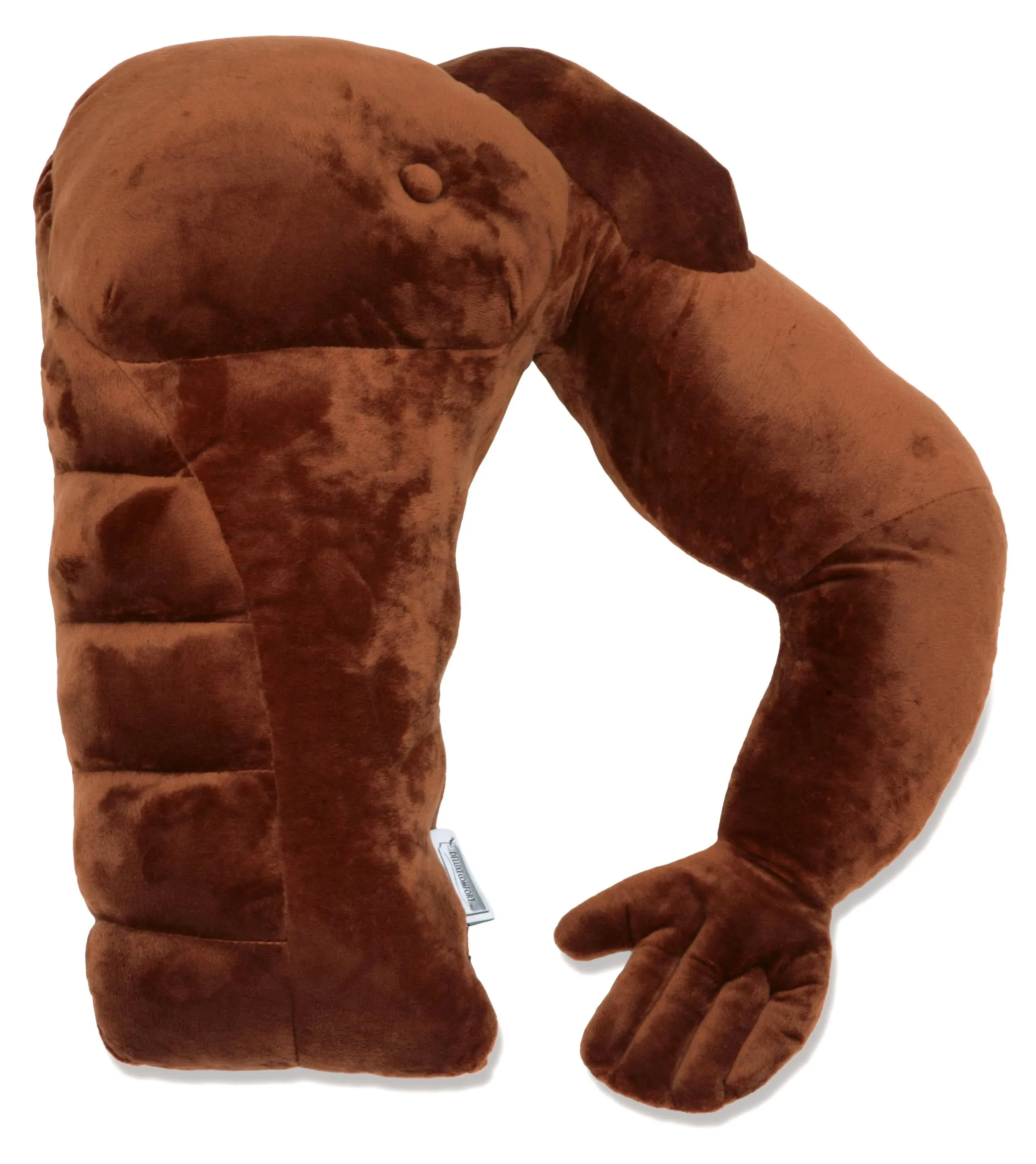 Muscle Man Pillow - Cuddly Form Body Pillow with Benefits - Body Pillow, Brown