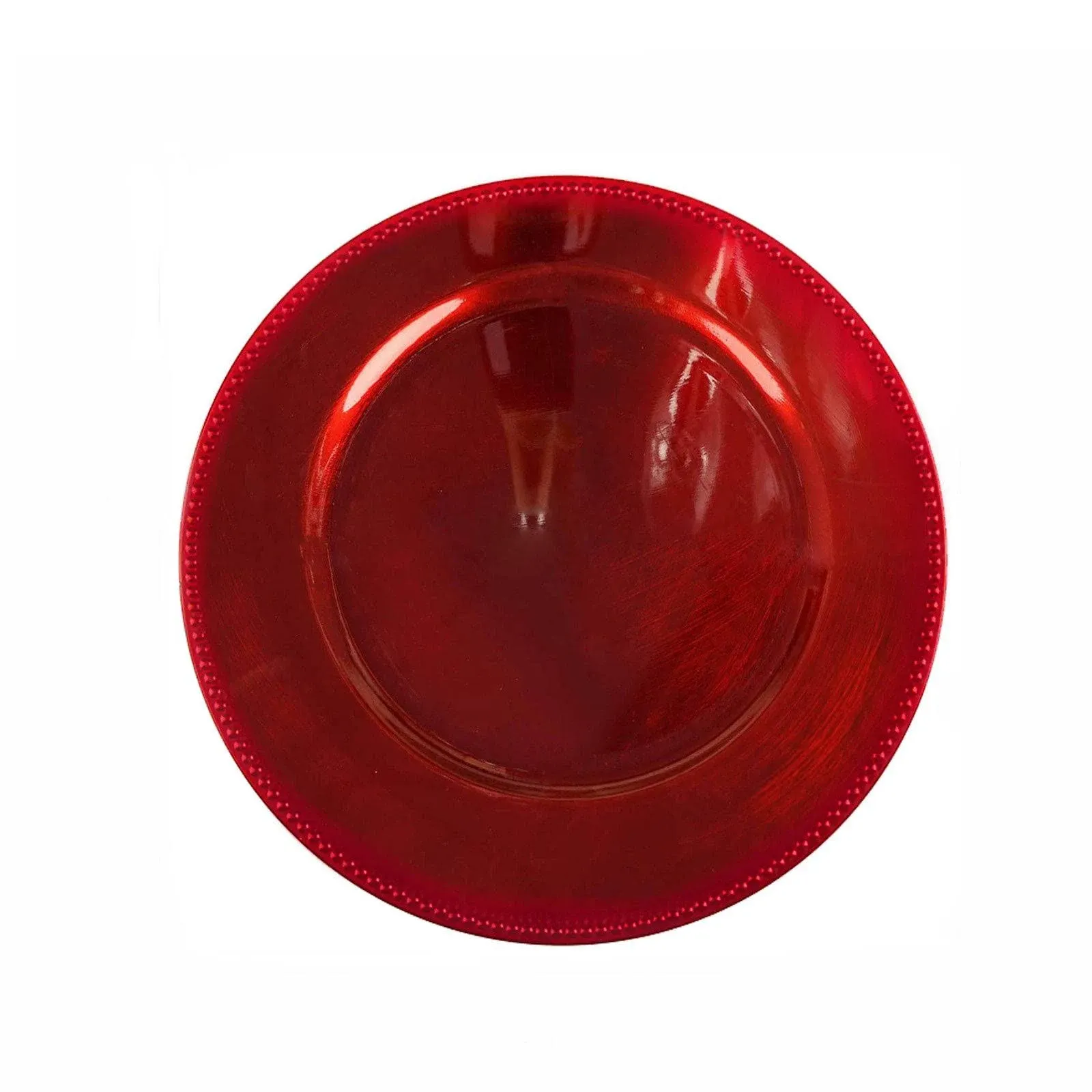 13'' Red Round Charger Plates (Pack of 6)