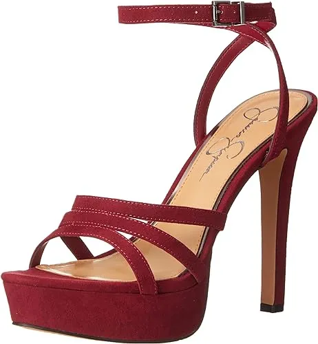 Jessica Simpson Women's Balinah 3 Faux Leather Platform Heeled Sandal