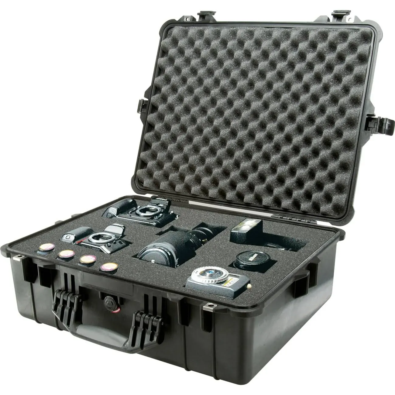 Pelican 1600 Watertight Hard Case Without Foam Insert Camera Case - Black