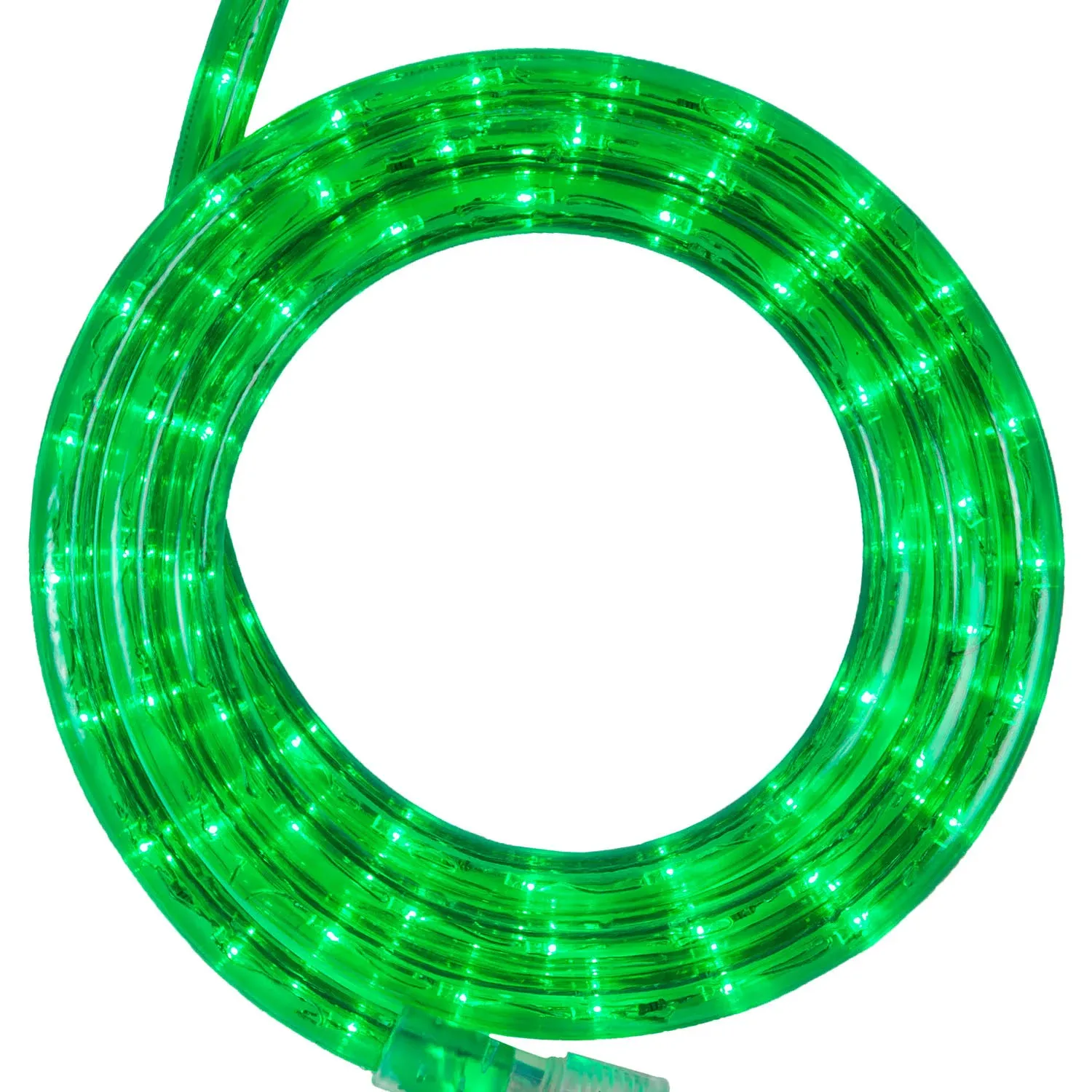 Wintergreen Lighting Green LED Rope Light, 18 ft