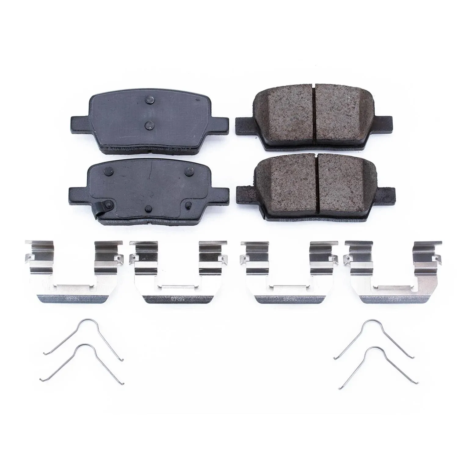 Disc Brake Pad Set-Rear Z17 Low-Dust Ceramic Brake Pads with Hardware Power Stop