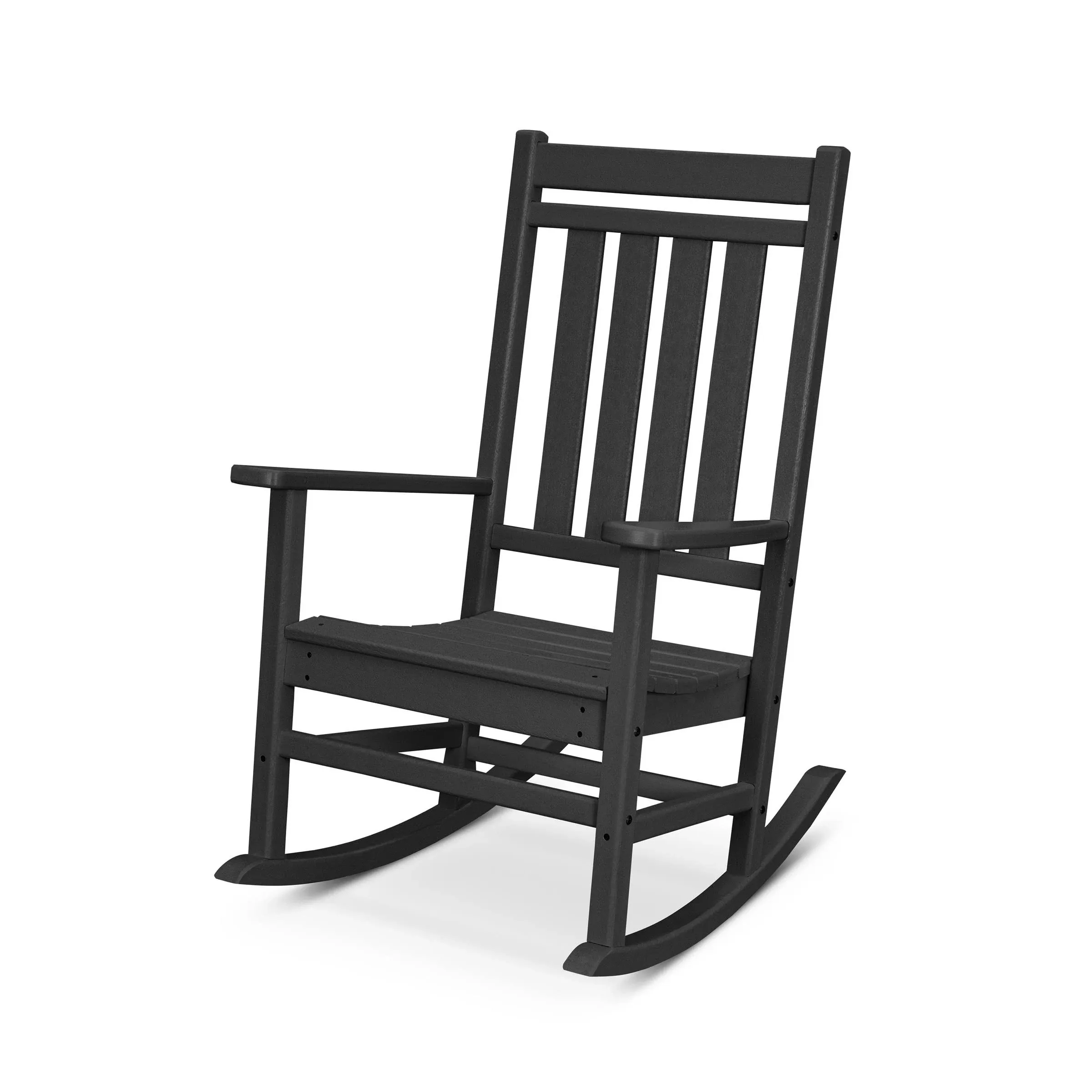 POLYWOOD Estate Rocking Chair - Black : BBQGuys