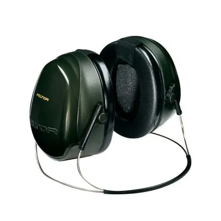 3M Peltor Optime 101 Behind -The-Head Earmuffs, Green