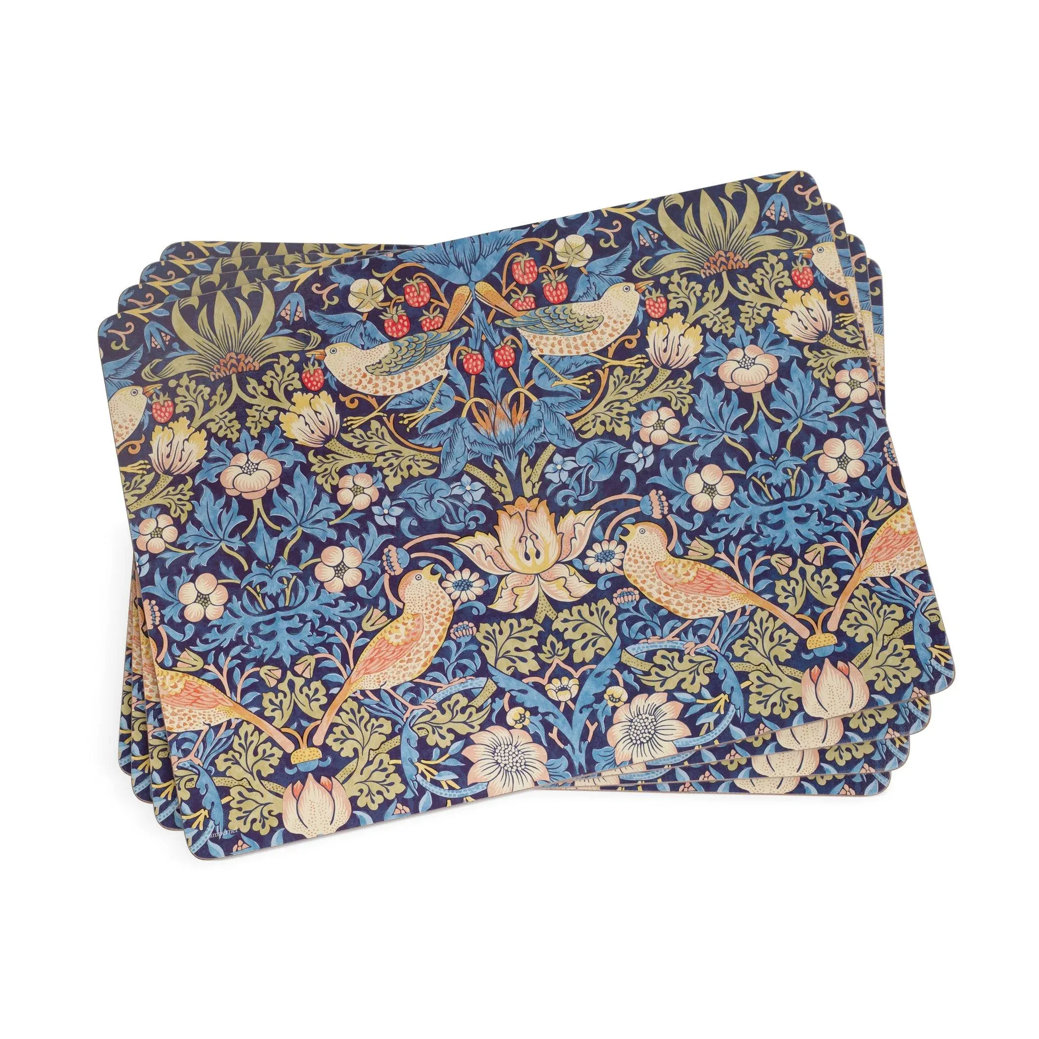 Pimpernel William Morris Strawberry Thief Blue Placemats - Set of 4