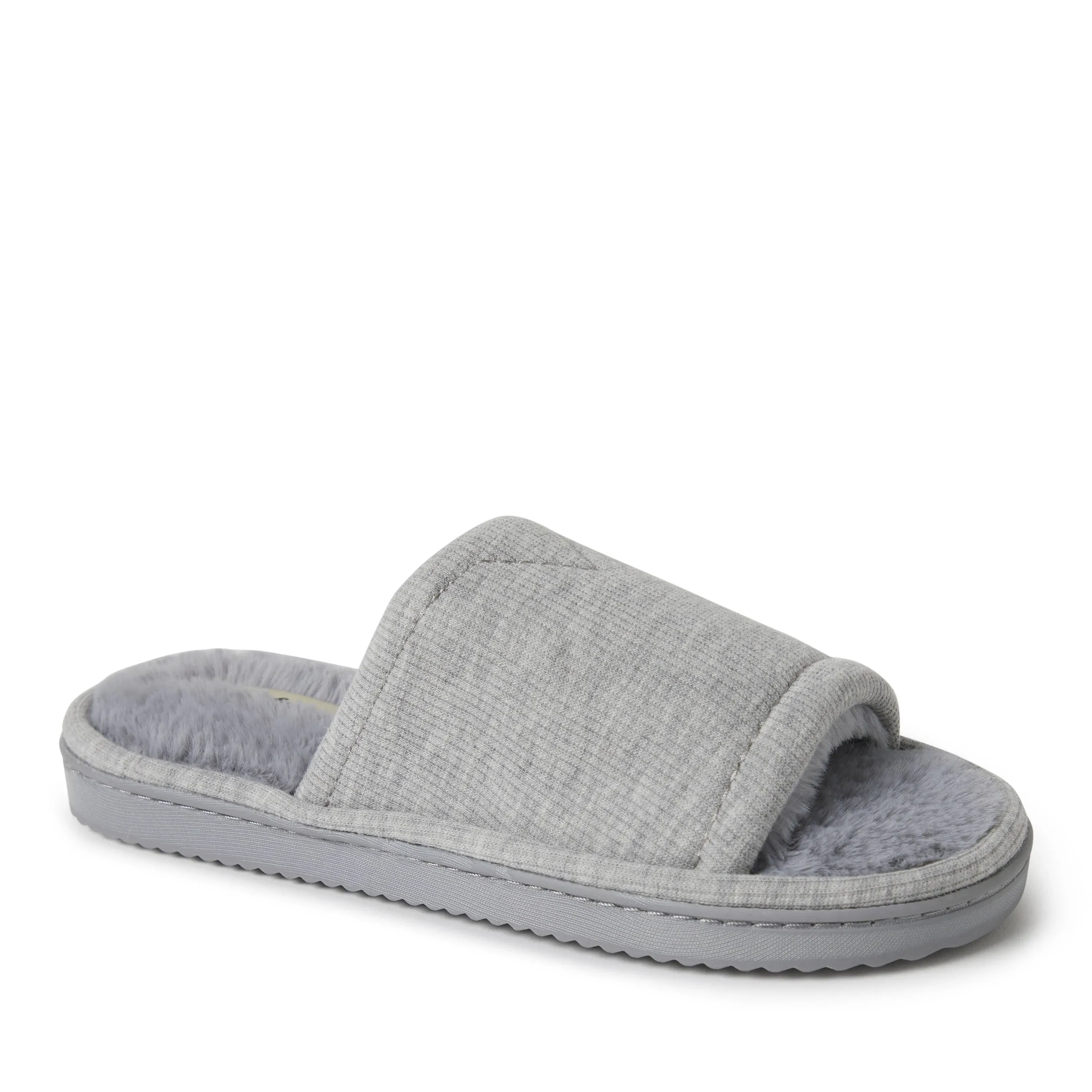 Dearfoams Women's Demi Rib Knit Slide