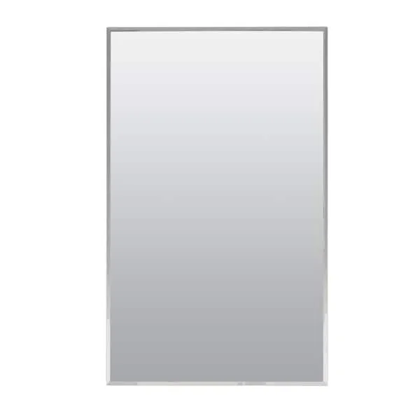 16 in. W x 26 in. H Recessed or Surface-Mount Frameless Medicine Cabinet with Beveled Mirror