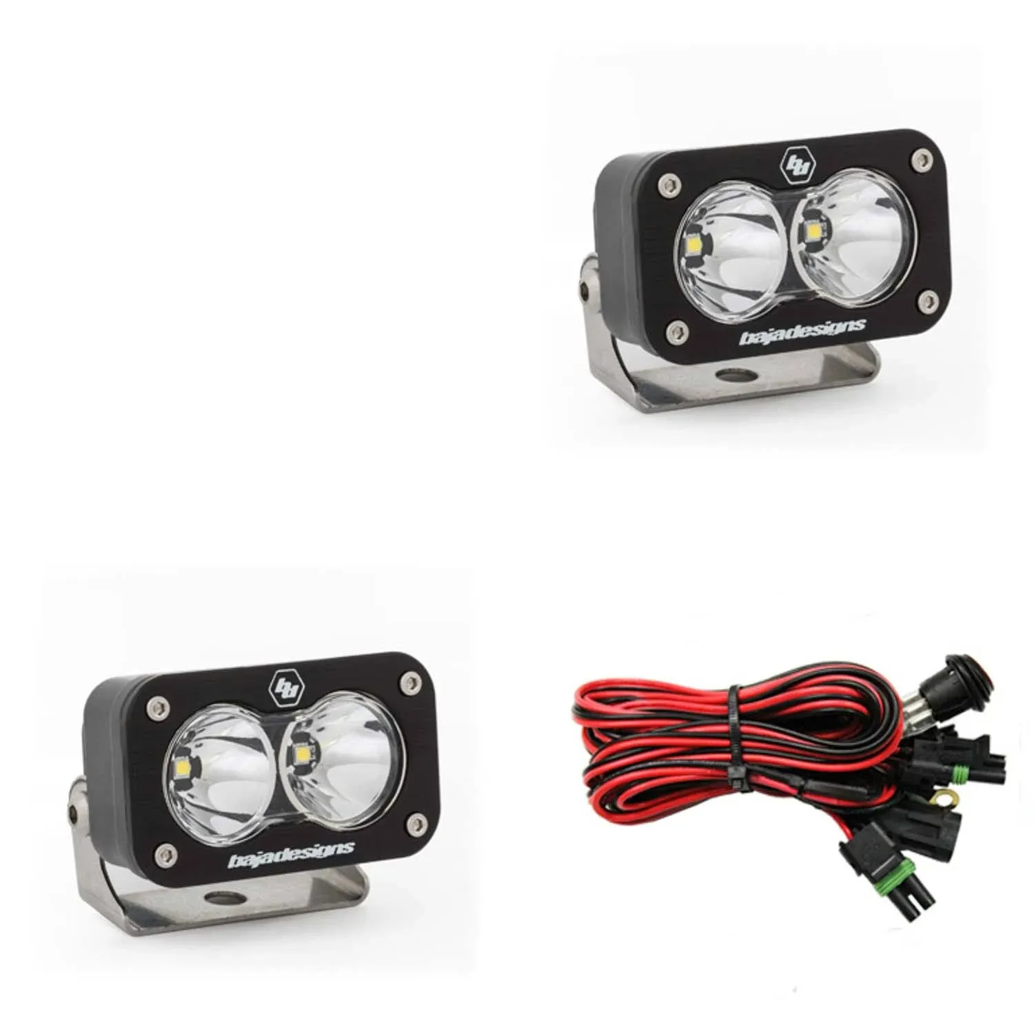 Baja Designs S2 Sport LED Light - Pair Clear / Work/Scene