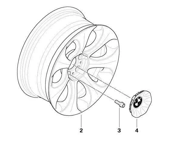 BMW Wheel Centre Emblem Badge Roundel Hub Cap