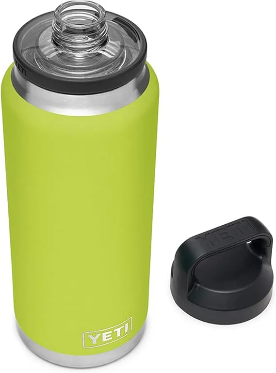 YETI Rambler 1020 ml Flasche, vakuumisoliert, Edelstahl mit Trinkverschluss, Chartreuse