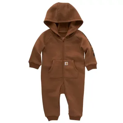 Infant Boys' Long-Sleeve Fleece Zip Front Coverall