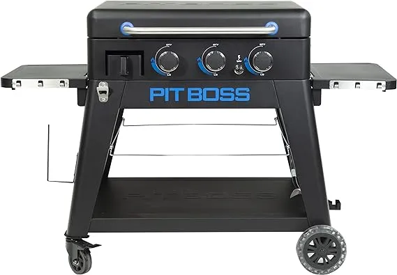 PIT BOSS PB3BGD2 Gas Griddle, 3 Burner, Black