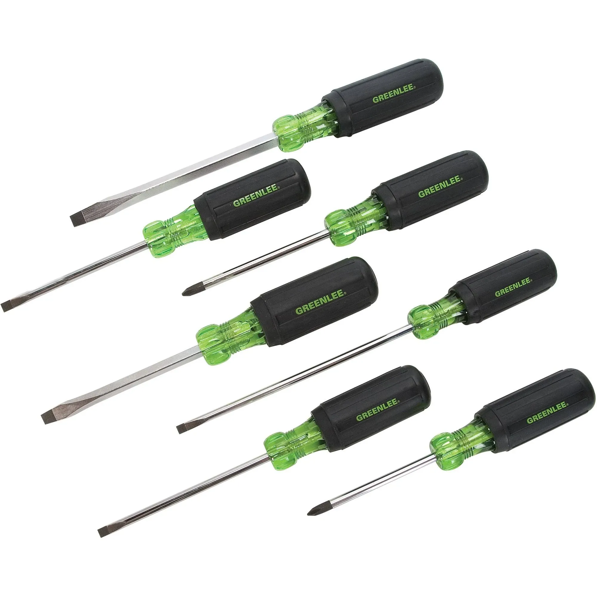 Greenlee 0153-02C 7-Piece Screwdriver Set with Cabinet, Keystone, and Phillips