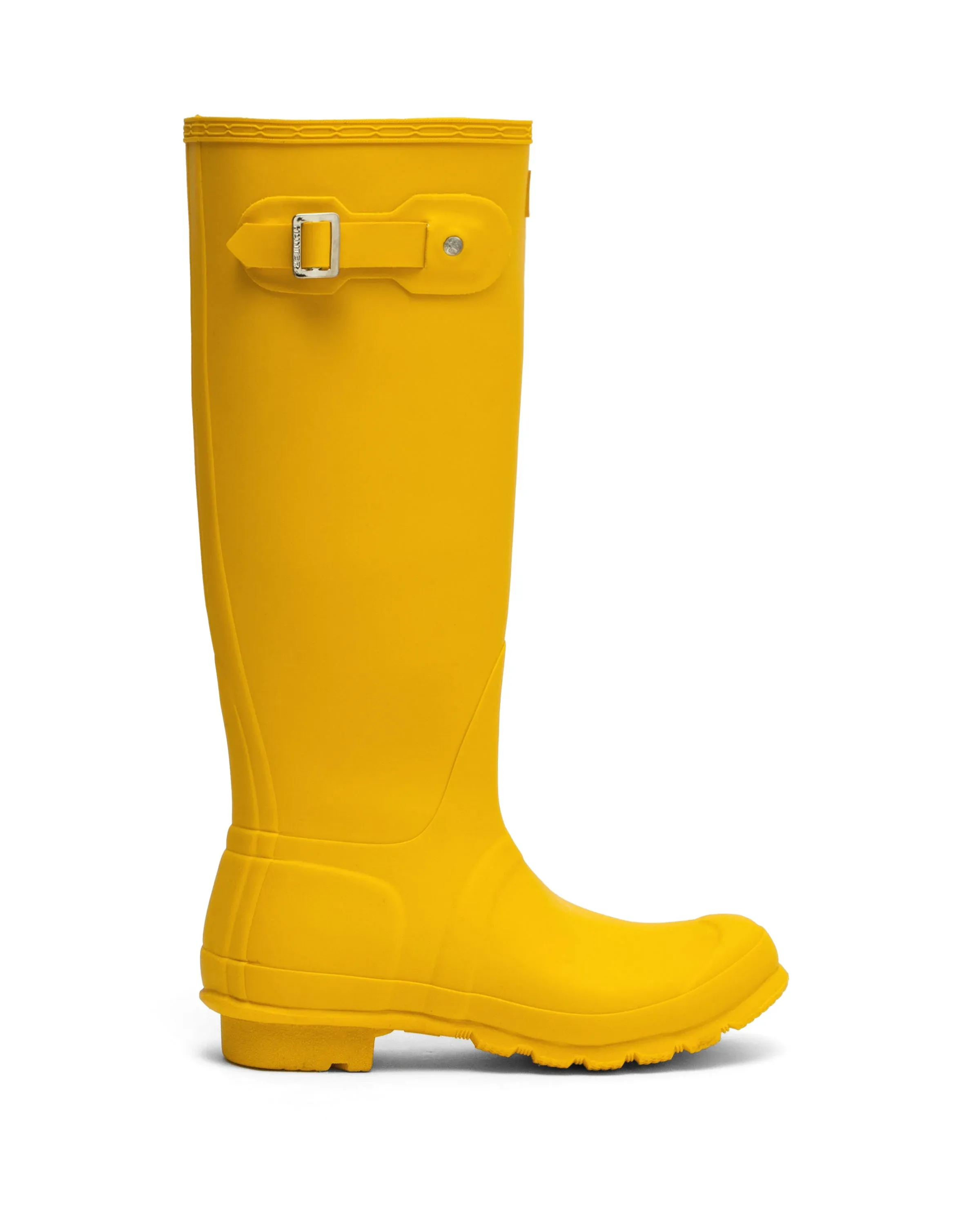 Hunter Women Original Tall Matte Rain Boots - Yellow - 7M