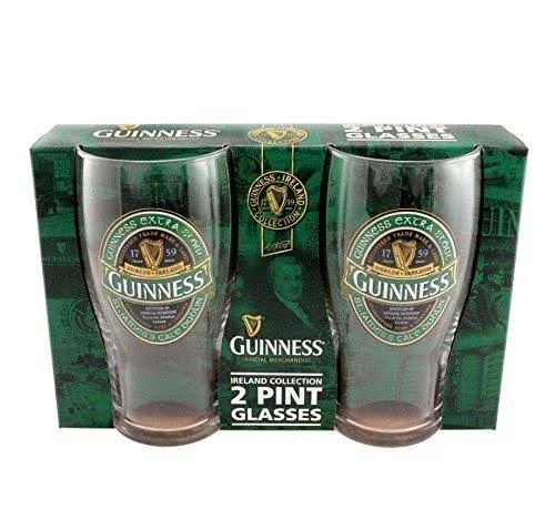 Guinness Ireland Pint Glass 2 Pack