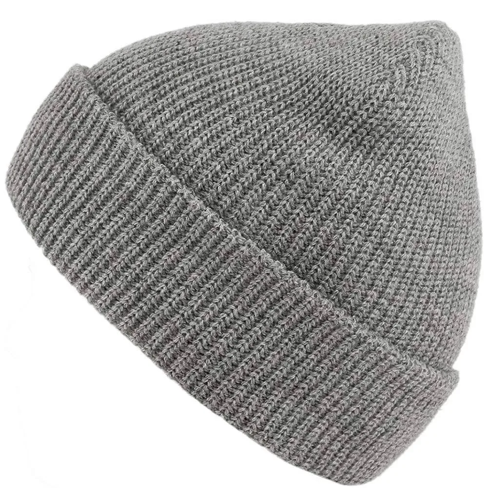 MaxNova Slouchy Beanie Hats Winter Knitted Caps Soft Warm Ski Hat Unisex Grey 