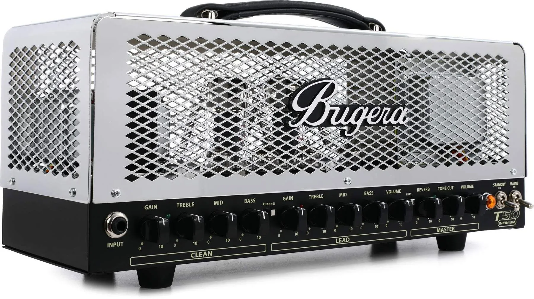 Bugera T50 INFINIUM 50-Watt Cage-Style 2-Channel Tube Amplifier Head