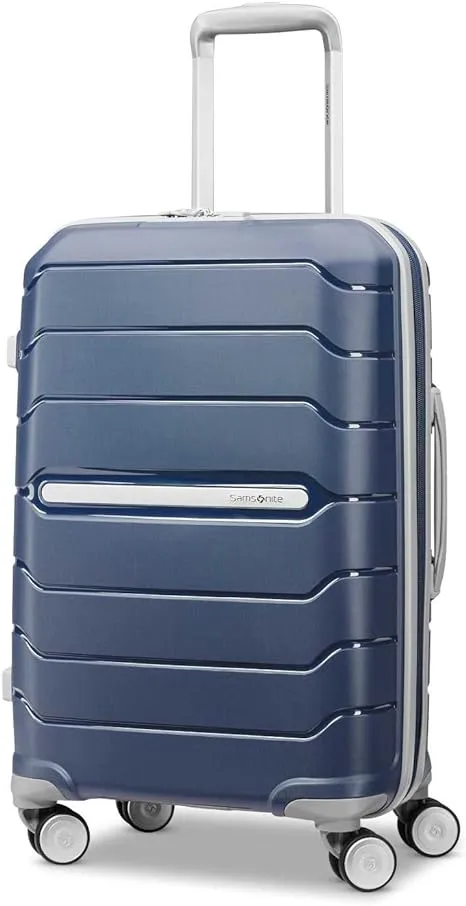 Samsonite Freeform Hardside Expandable with Double Spinner Wheels, Carry-On 21-Inch, Navy