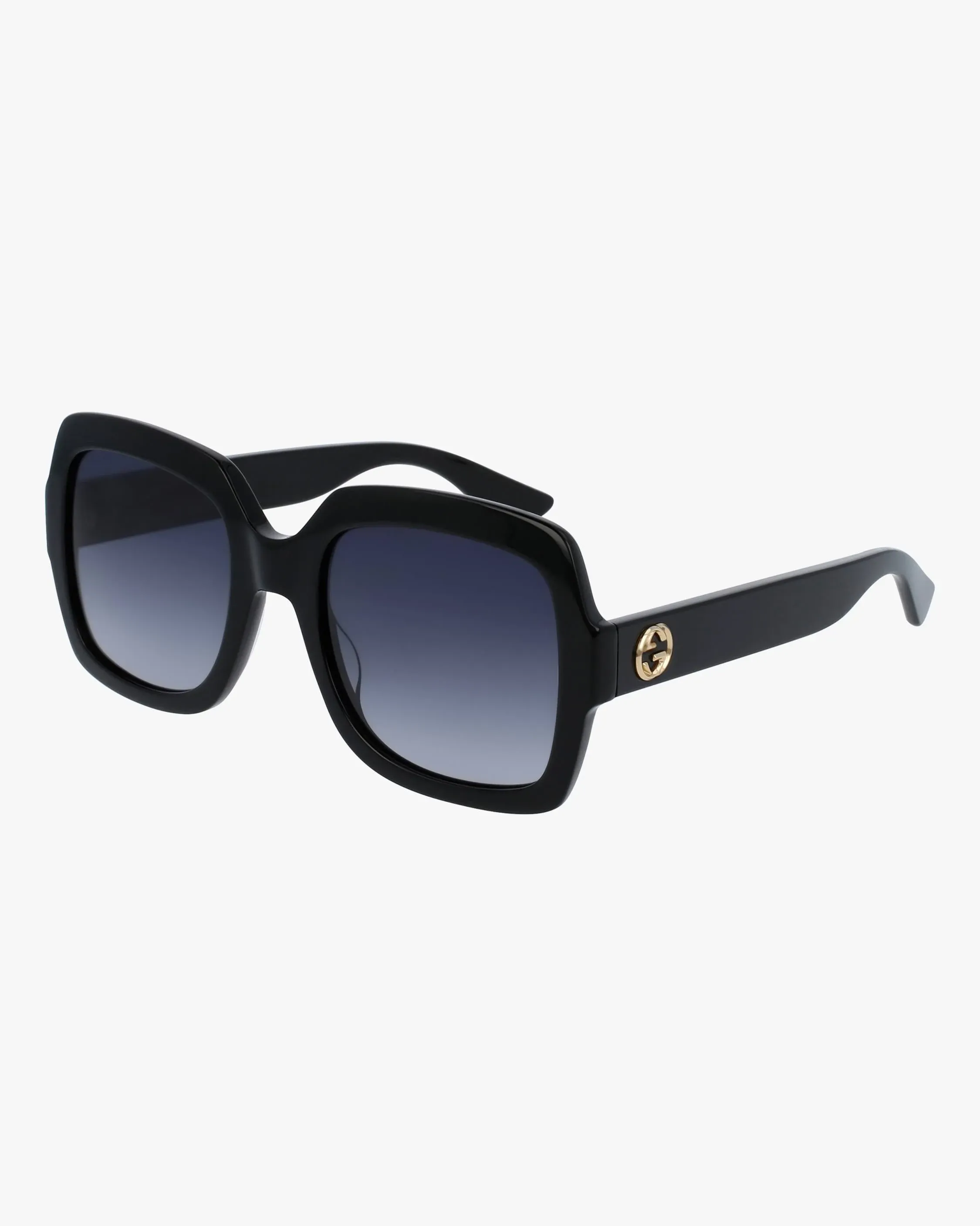 Gucci GG0036S Plastic Ladies Sunglasses, 001 - BLACK with GREY lenses