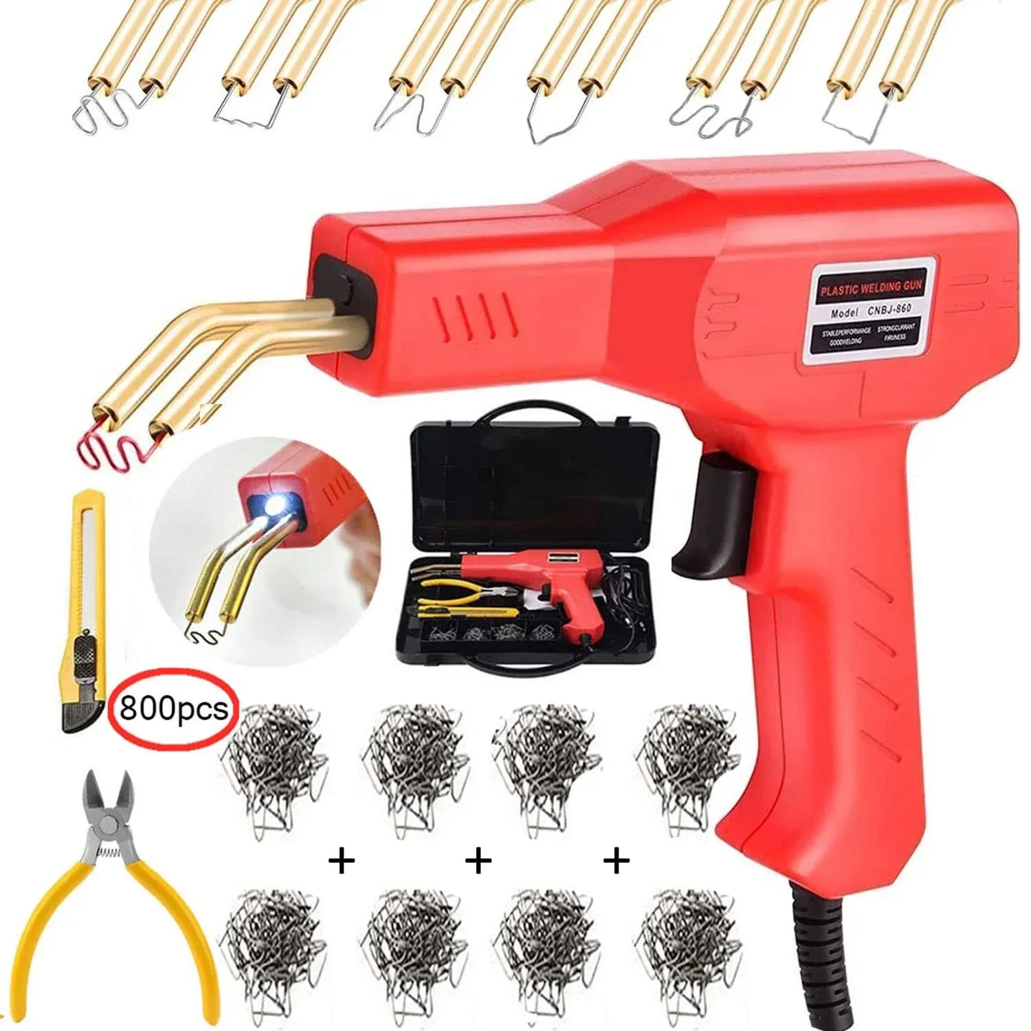 MechanicSurplus.com 50W Plastic Welding Machine Car Bumper Repair Kit