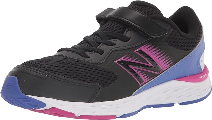 New Balance Kids' 680v6 Bungee - Grey/Green/Black (Size 5)