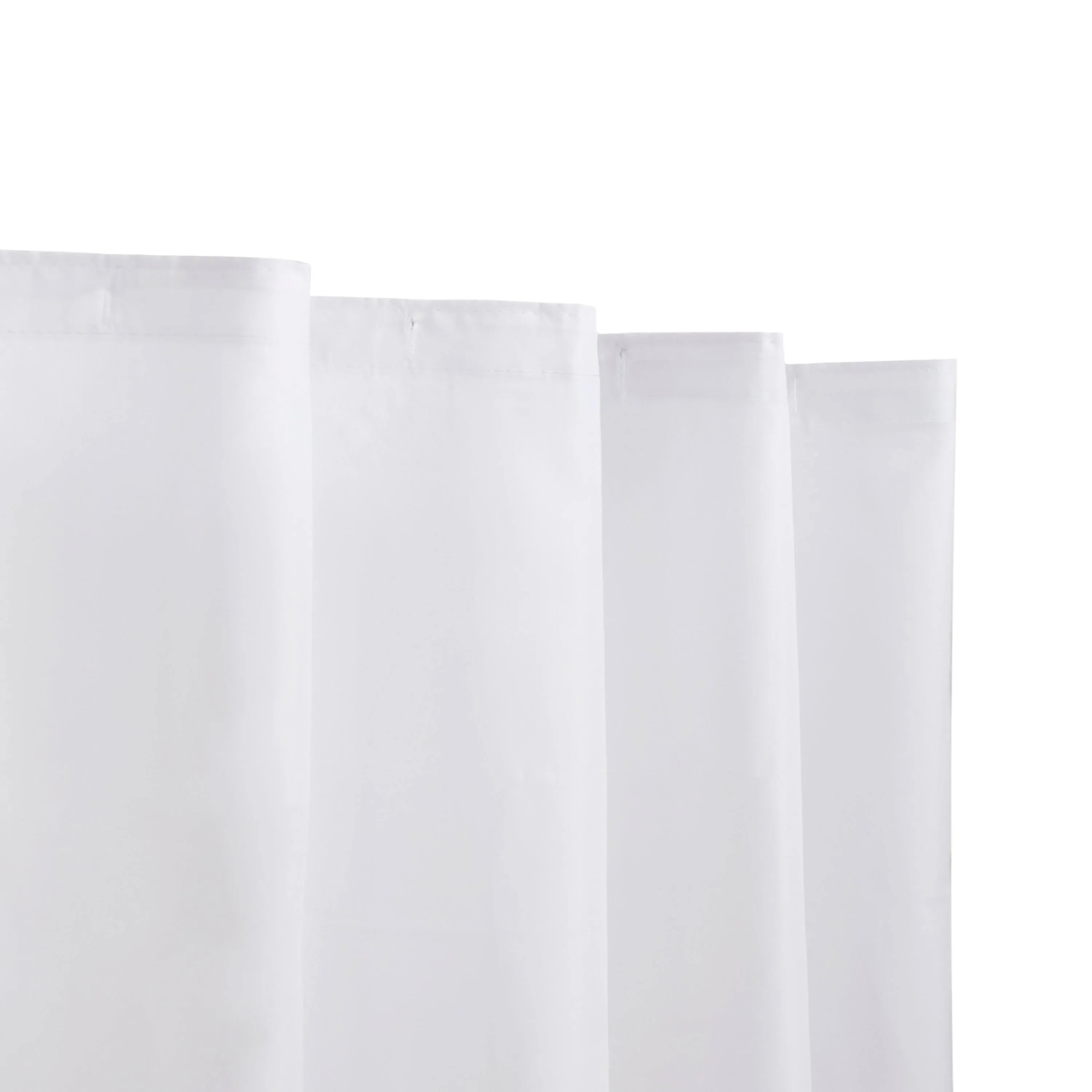 Kenney Fabric Shower Curtain Liner, 70" W x 72" H, White