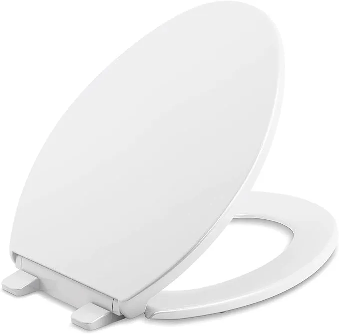 Kohler K-20110-0 White Brevia Quiet-Close Elongated Toilet Seat