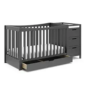 Graco - Remi 4-in-1 Convertible Crib and Changer - Gray