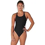 Speedo Women's Eco Solid Super Pro Swimsuit, Size 34, Black