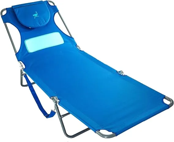 Ostrich Comfort Lounger Sunbathing Chaise Lounge Beach Chair