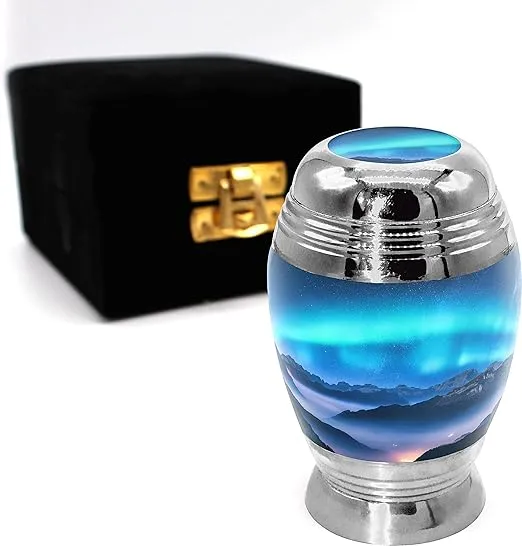 Aurora Borealis Cremation Urns, 1 Keepsake