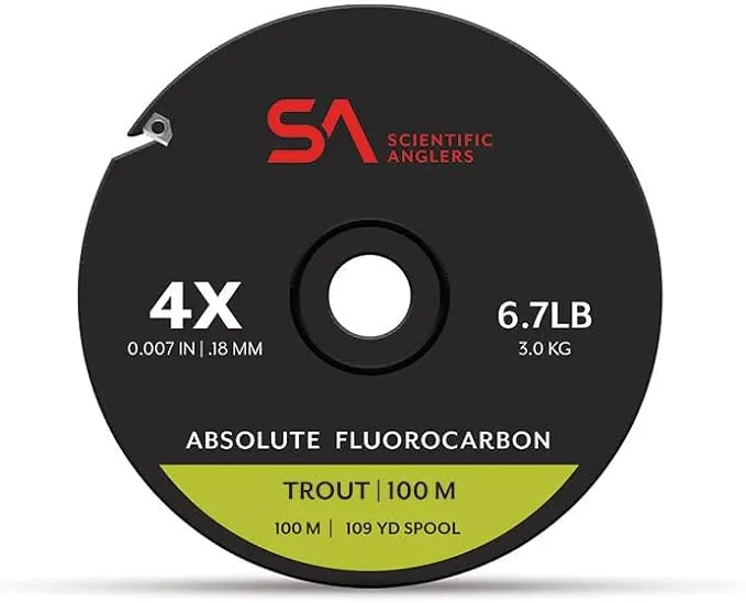 Scientific Anglers Absolute Fluorocarbon Trout Tippet 0x