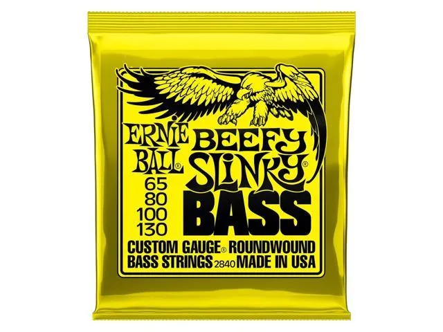 Ernie Ball 2840 Beefy Slinky Bass Strings, 65-130