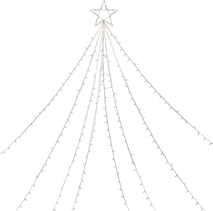 Northlight Lighted Christmas Tree Display Outdoor Decoration - 12' - Clear Lights