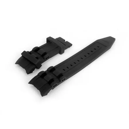 NK Waterproof 26mm Black Rubber Watch Band Replacement Strap for Invicta Pro Drive