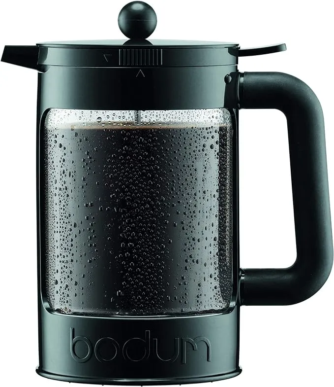 Bodum Bean Cold Brew Press and Iced Coffee Maker, 51 Ounce, White