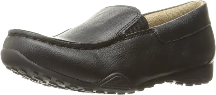 The Children's Place Boys Slip On Dress Shoes | Size Youth 4 | Black | 100% Faux Leather