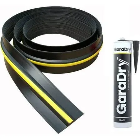 1/2" High Garage Door Threshold Seal Kit, 20'3" Includes 2x Adhesive